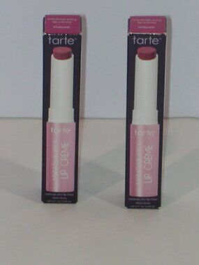 Lot of 2 ~ Tarte Maracuja Juicy Lip Creme, MAUVE, Travel Size, 1.3g/0.045oz